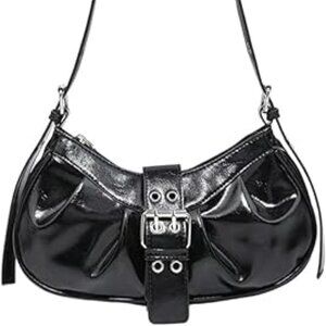 Y2K Shoulder Bag PU‎ Leather Hobo Bags for Women, Small Cute Purse